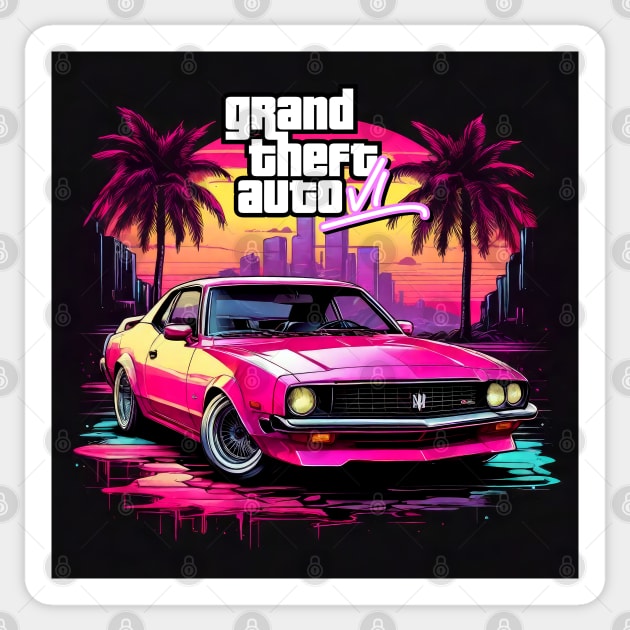 GTA 6 Sticker by Buff Geeks Art